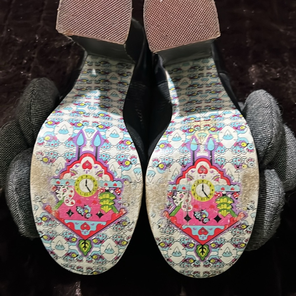 Irregular Choice Black Floral Heels - Picture 9 of 11